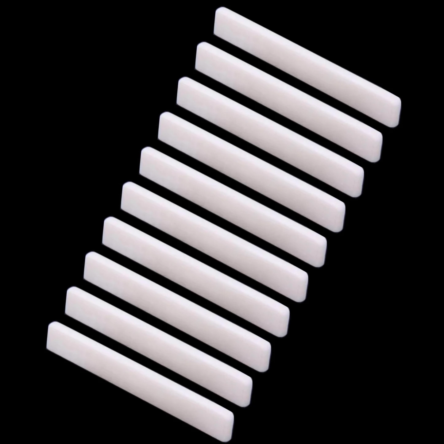 

10x Bone Saddel Nut Ukulele 56x3x7mm Luthier 4-String 23"/24" DJ23