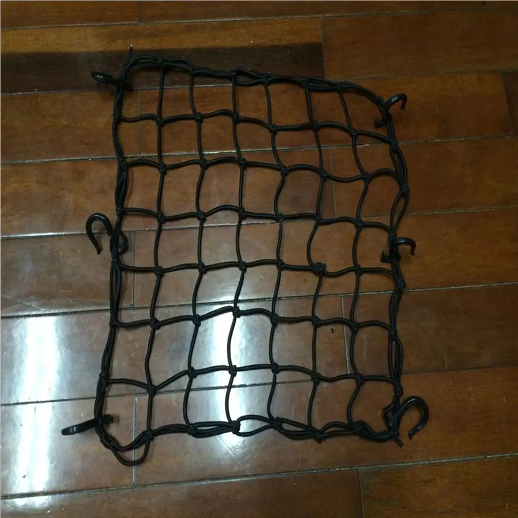 Motorcycle Cargo Net Holder Fixing Cord Outdoor Ridding Cycling Luggage Mesh Nets Organizer Accessory Holding Rope