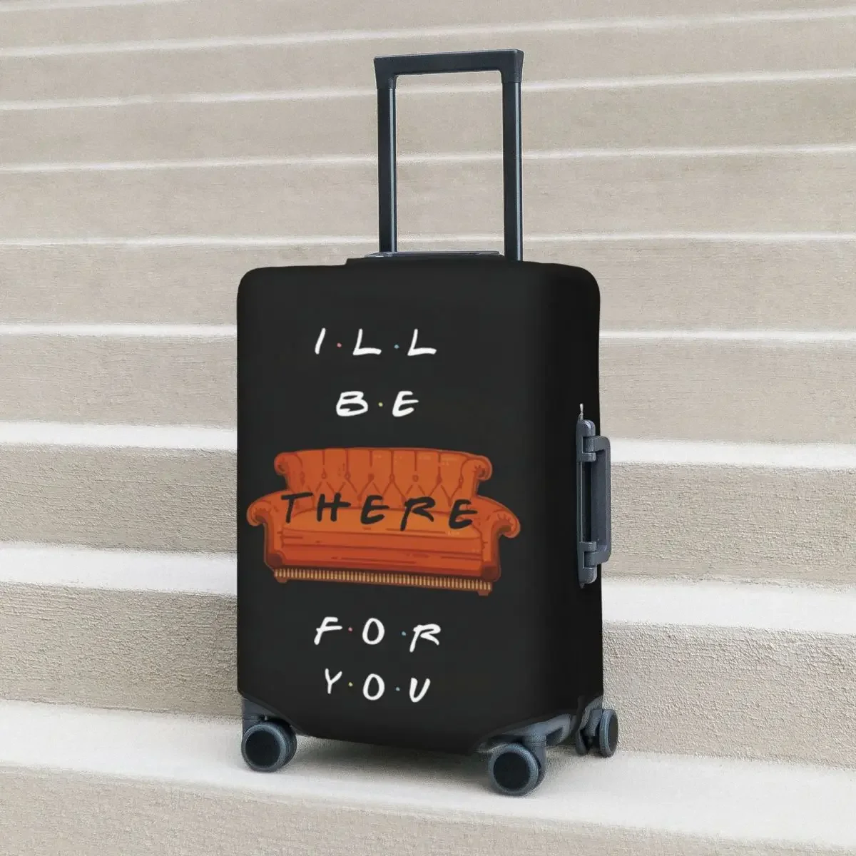 

Friends Tv Suitcase Cover I'll Be There For You Vacation Business Useful Luggage Supplies Protection