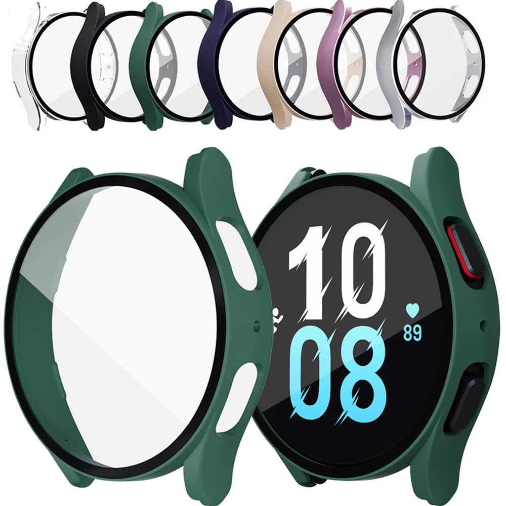 

Watch Case Protective Cover for Samsung Galaxy Watch 5 40mm 44mm PC Frame+ Toughened Glass Full Coverage Cases Shell Accessories