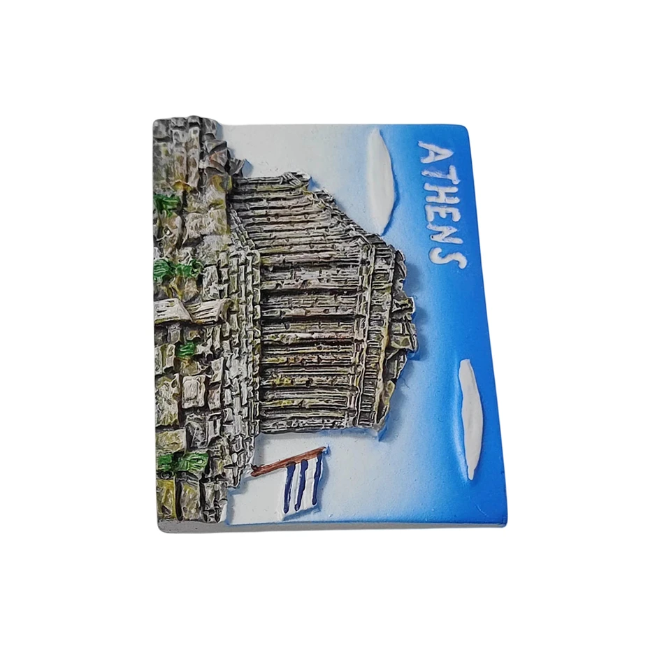 Aimant De Réfrigérateur 3D Santorin Grèce Souvenirs