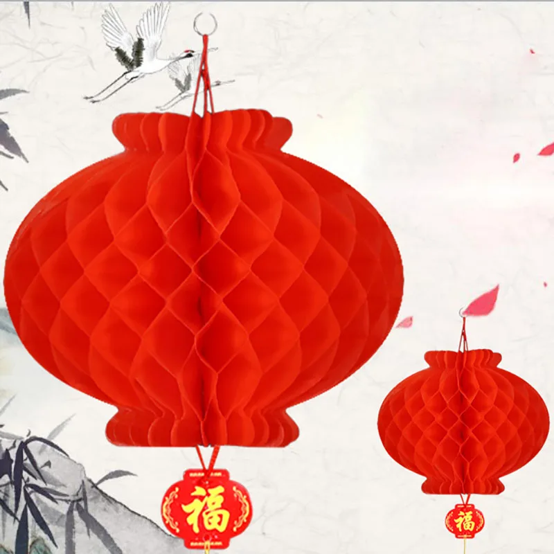 Guirxiété de lanternes chinoises en papier, nouvel an du dragon chinois,  décoration de lanterne, festival de la confrontation, ornements de  printemps, ornement, lampe de décoration de fête