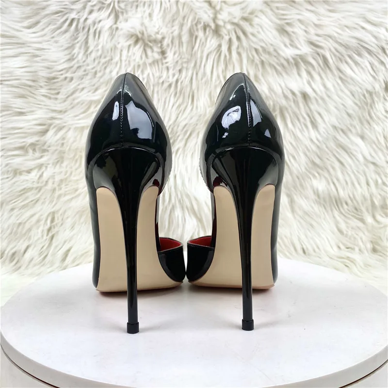 Valentino Women's Black Patent Leather High Heel Classic Pumps Shoes