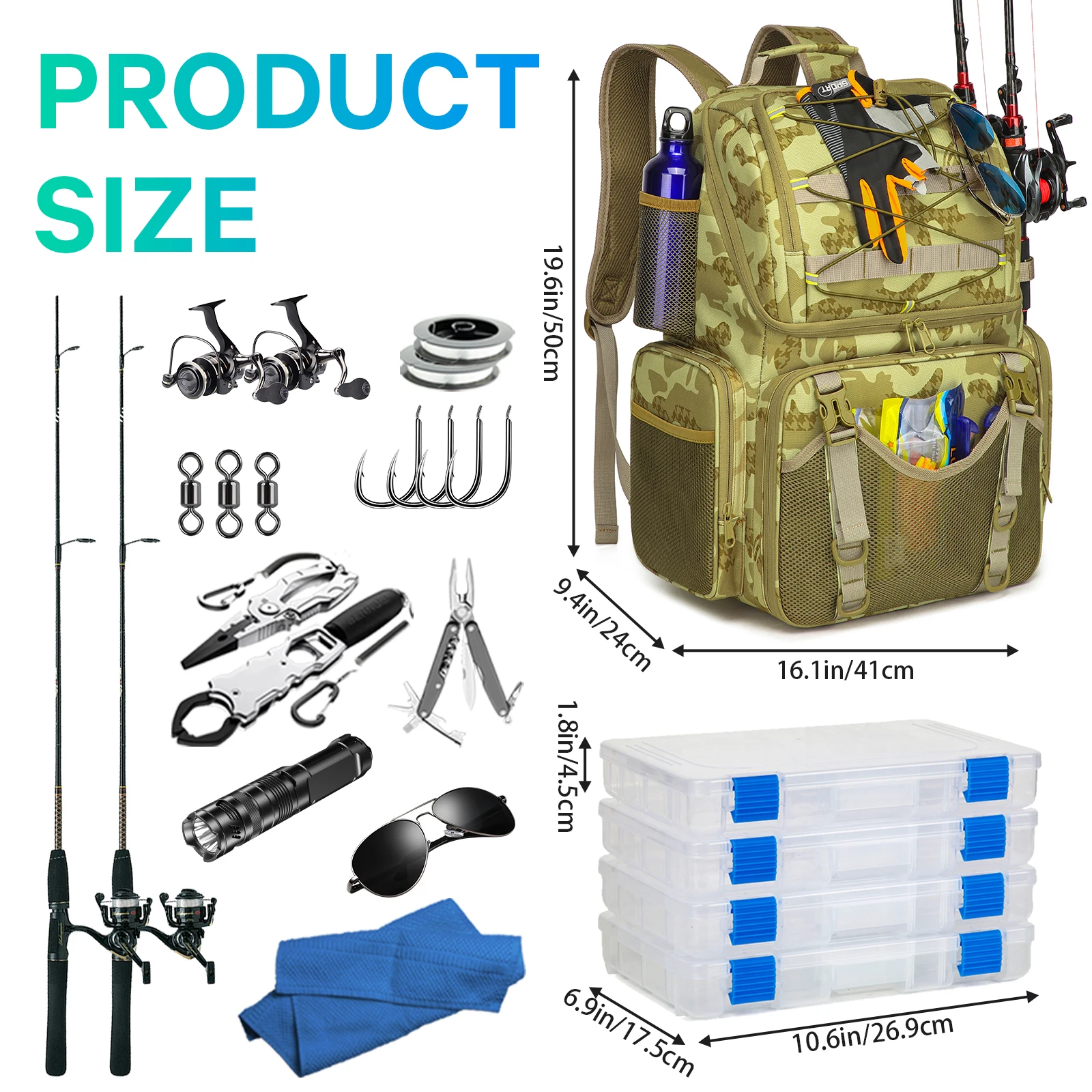  slider image of Fishing Backpack 45L Cooler