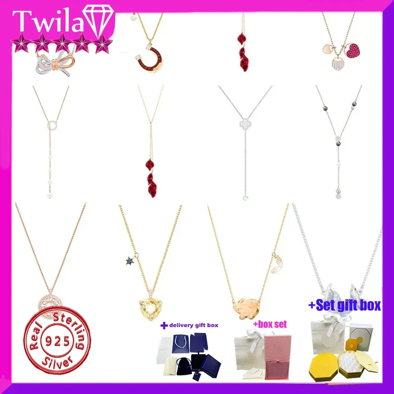 S925 실버 하이 퀄리티 오리지널 XL033 목걸이, 만화 고양이 썬문 목걸이, 여성용 럭셔리 주얼리 선물, 무료 배송