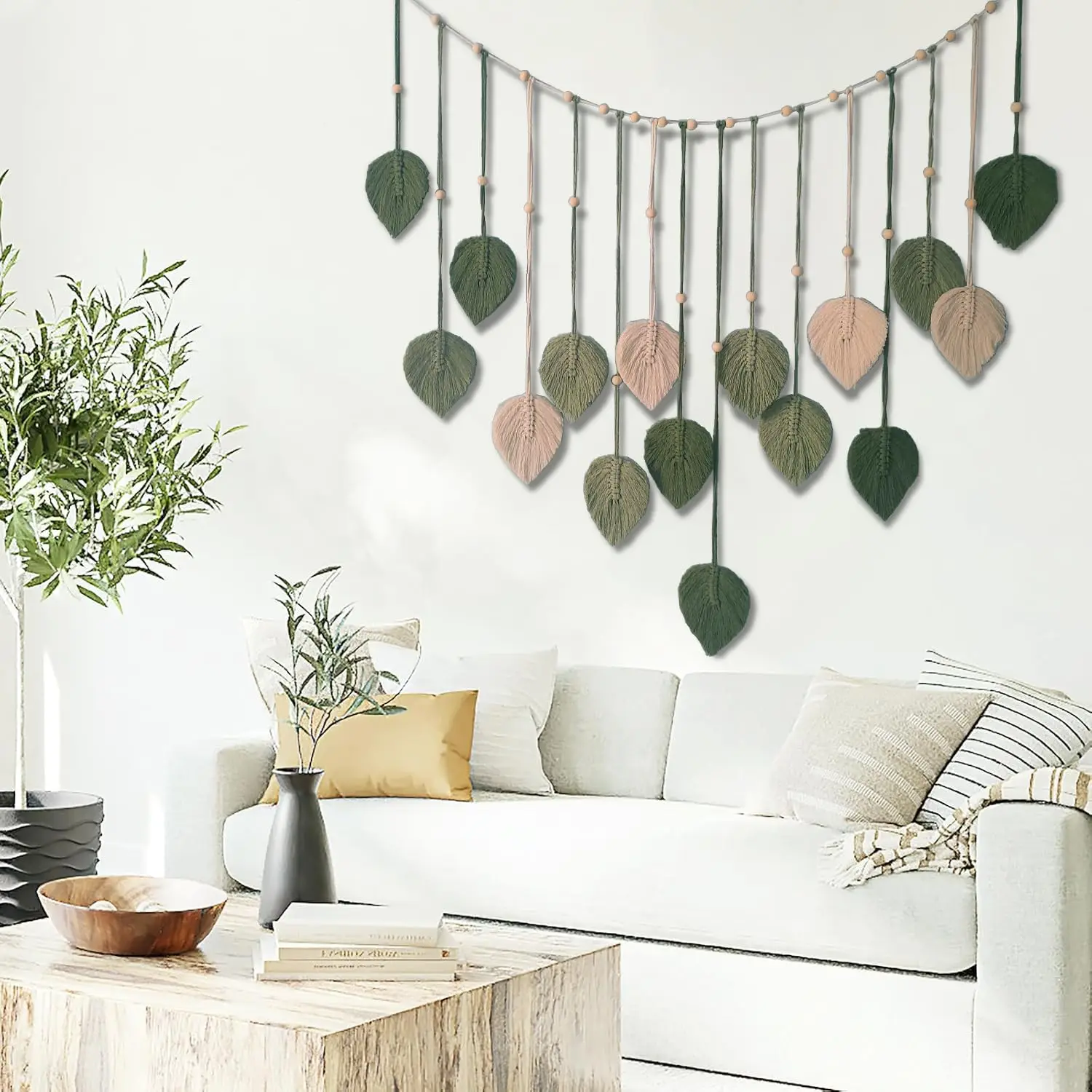 Bohemian Macrame Leaf Wall Hanging 6