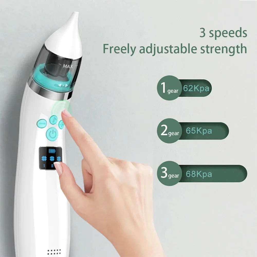 MEFISH-Absorbeur nasal électrique pour salle de bain, silencieux, bébé, obFum, rhinite, nettoyant, aspirateur nasal, aspiration à 3 vitesses, accessoires d'enrichissement
