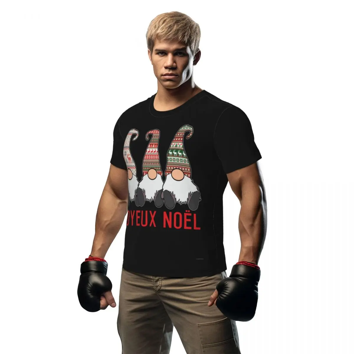 

Joyeux Noel Merry Christmas T Shirt Nordic Gnomes Popular Sports T Shirts Short Sleeve Fast Dry Tops Beach Vintage Top Tees