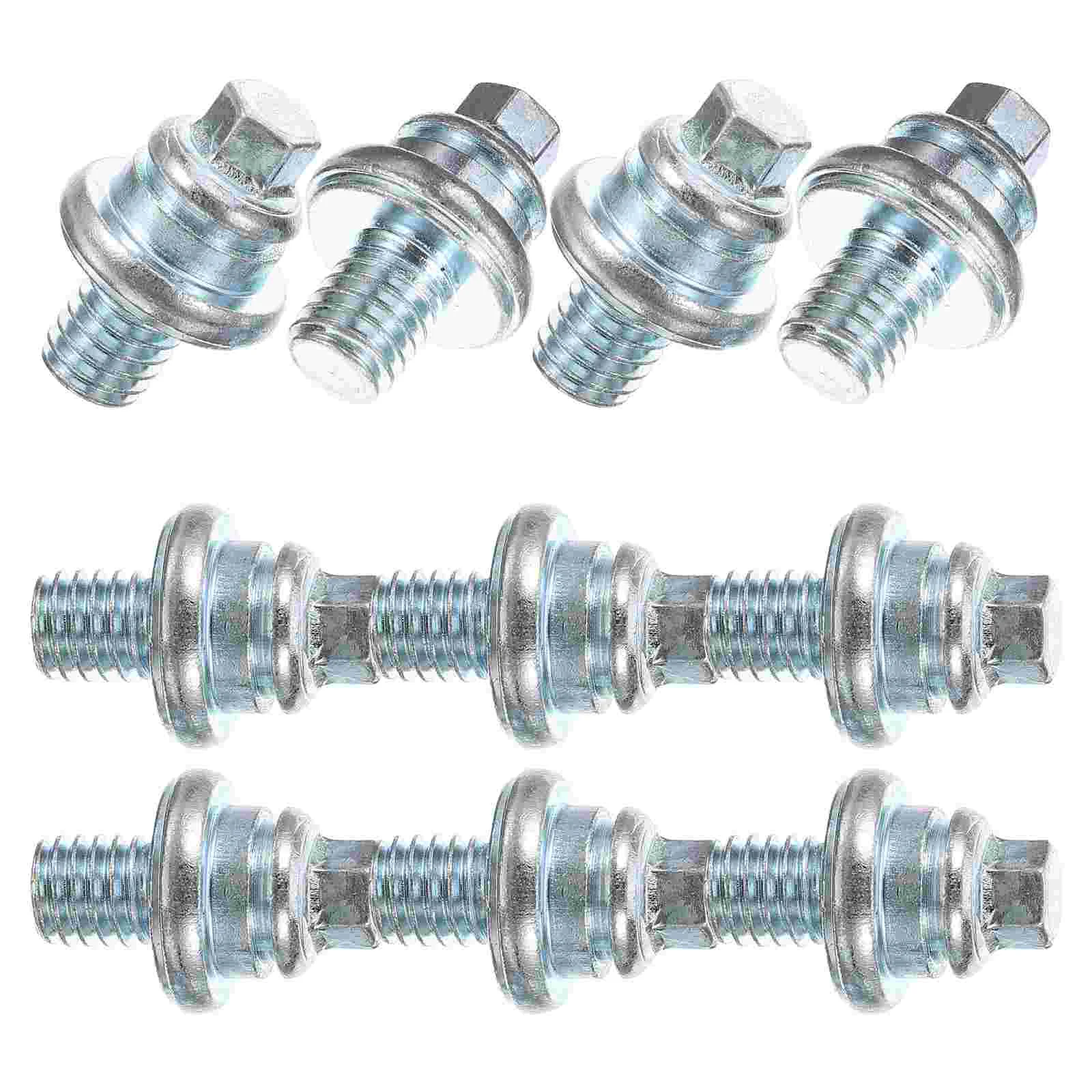 10 Pcs Galvanization Bolts Kit Hexagon Car Metal Vehicle Terminal Screws Nuts for