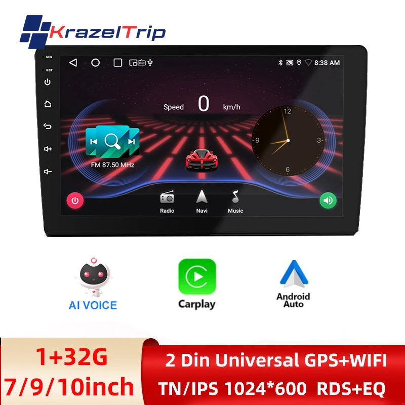 Universal Android Auto Carplay Car Audio Multimedia Player Touchscreen