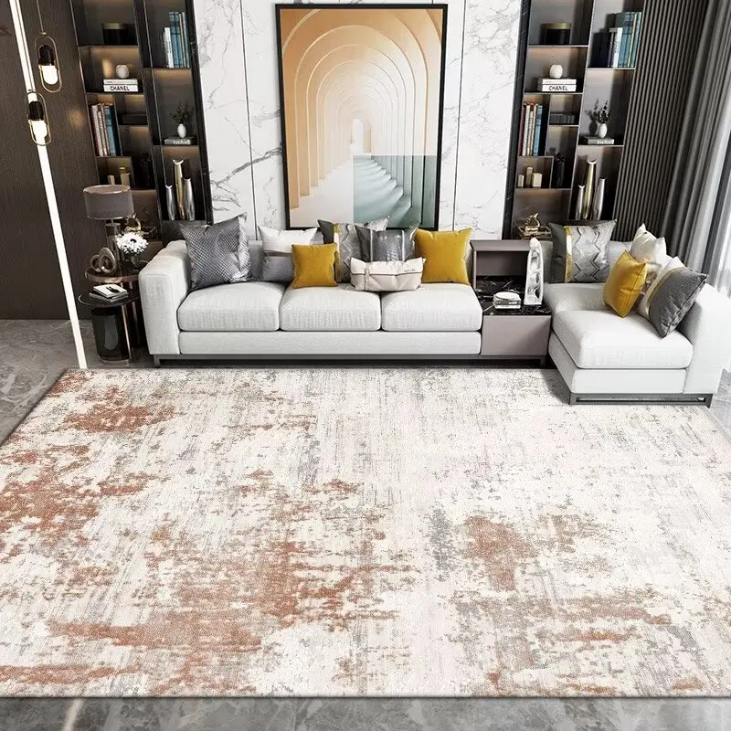 Chinese Style Splash-ink Large Living Room Carpet Abstract Luxury Lint-free Rugs for Bedroom Kitchen Mat Soft Machine Washable 2