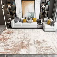 Chinese Style Splash-ink Large Living Room Carpet Abstract Luxury Lint-free Rugs for Bedroom Kitchen Mat Soft Machine Washable 2