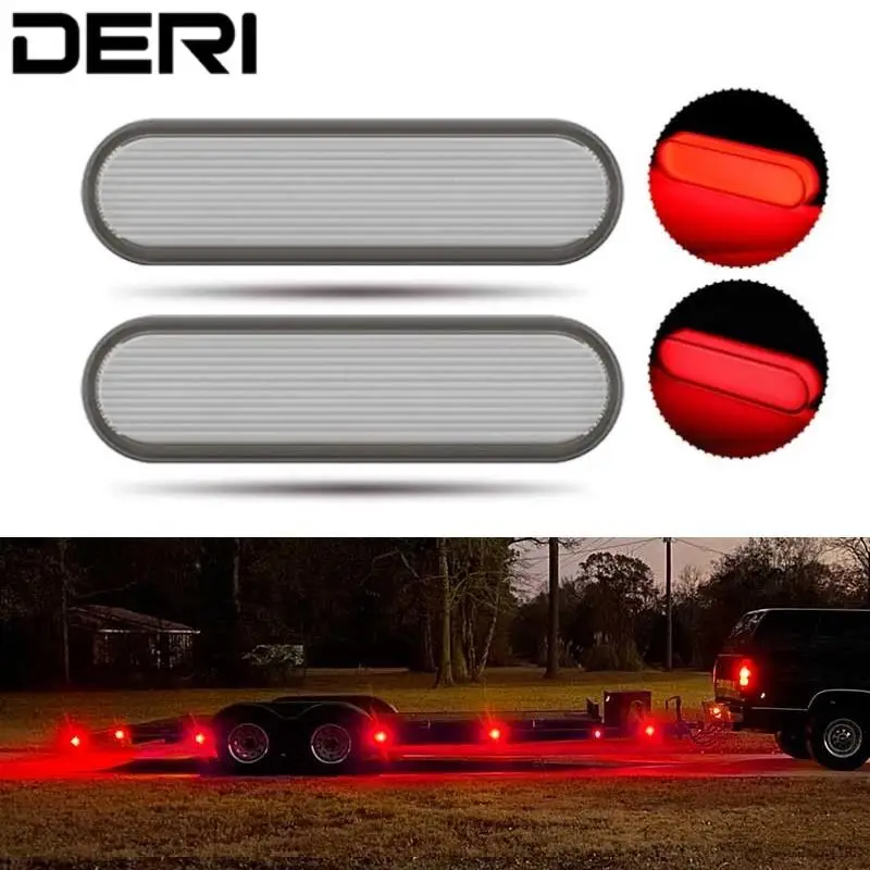 Fanale Posteriore A Led High Low Red Brake Lamp 12V 24V Stop Fanale Posteriore Per Atv Offroad Auto Car Ute 4 X4 Truck Trailer Moto Drl 2835 Smd