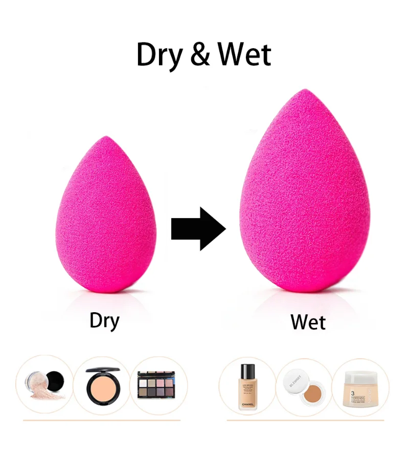Karsyngirl 1Pcs Water Drop Shape Cosmetic Puff Makeup Sponge Cosmetics Powder Foundation Concealer Cream Make Up Blender 5