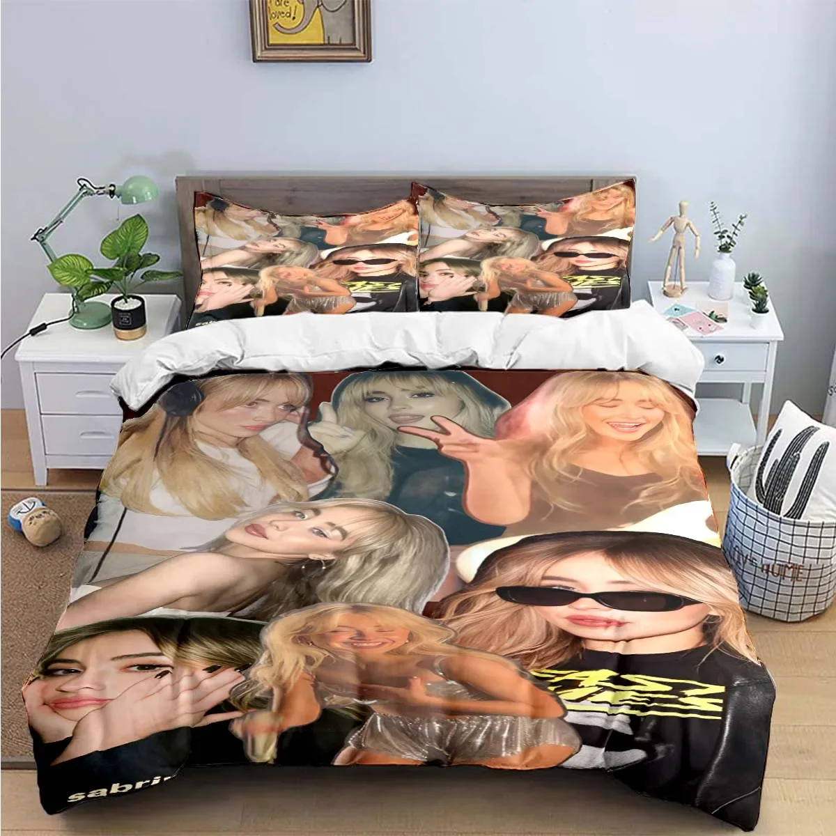 Hot Pop Sängerin S-Sabrina Bettwäsche-Sets Bett Liefert Set Bettbezug Bett Tröster Set Bettwäsche Set Luxus Geschenk – Detail 14