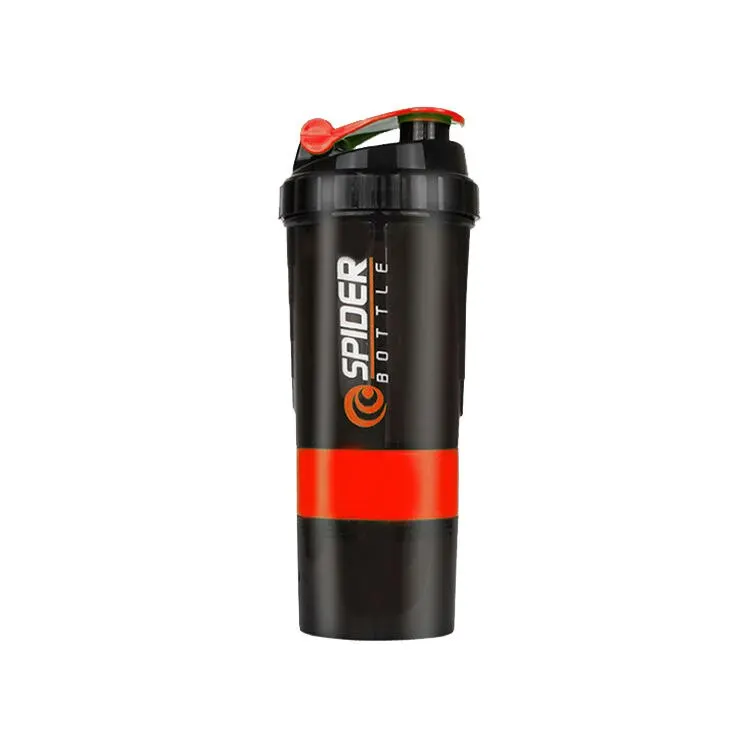 Triple Layer Protein Shaker Bottle - Premium Mixing Cup for Fitness and Hydration