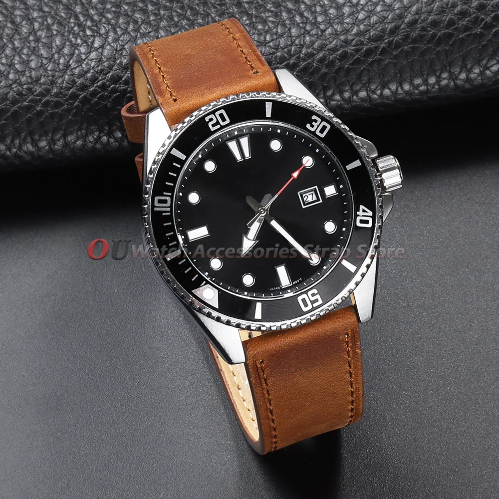 Vintage Leather Watch Strap – Universal Cowhide Watchband for Men & Women Accessories