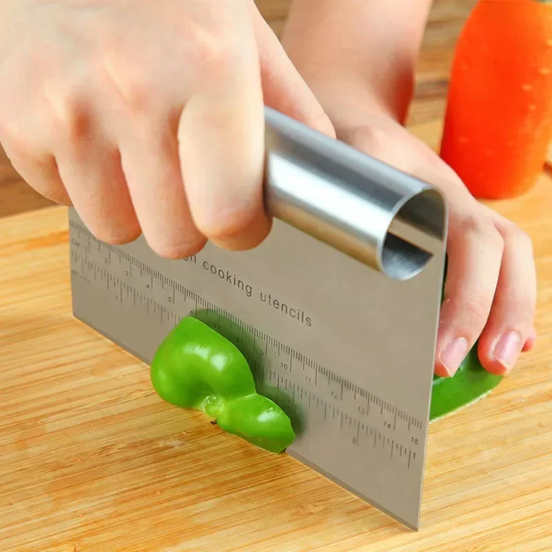 Stainless Steel Pastry Spatulas Cutter With Scale Pizza Dough Scraper Fondant Cake Decoration Tools Baking Kitchen Accessories 2