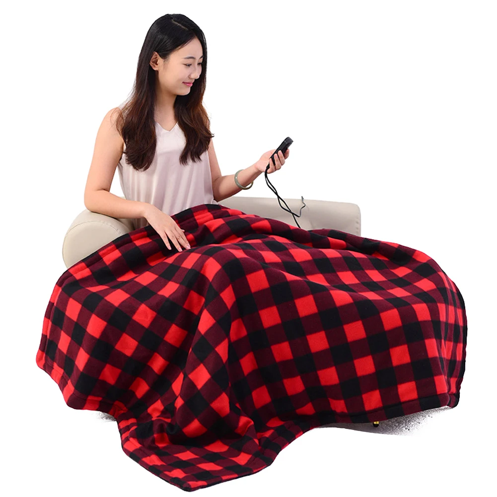 Car Electric Heated Blanket Electric Pad Heater Fast Heating 12V Soft Heating Mat 9 Adjustable Temperature for Car Camping