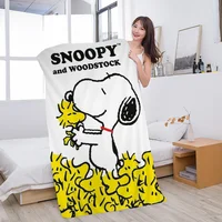 Kawaii Cartoon S-Snoopy Microfiber Blanket Quick Drying Beach Towels Oversized Printing Super Absorbent Pool Towel Blanket 2