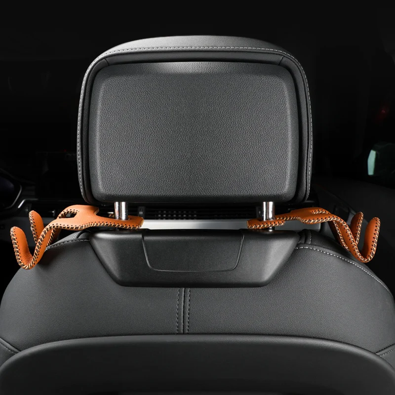 Cargo Trunk Bag Hook Universal Leather And Metal Car Seat Back Multifunctional