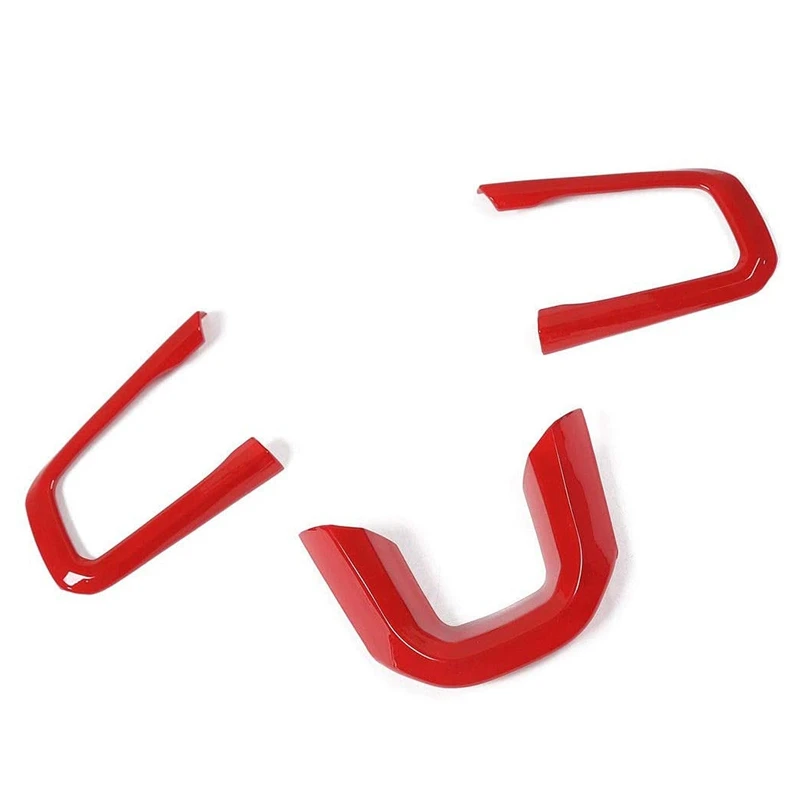 

Комплект чехлов для рулевого колеса JL JT, отделка для Jeep Wrangler JL 2018 2019 2020 Гладиатор JT 2020, аксессуары для интерьера