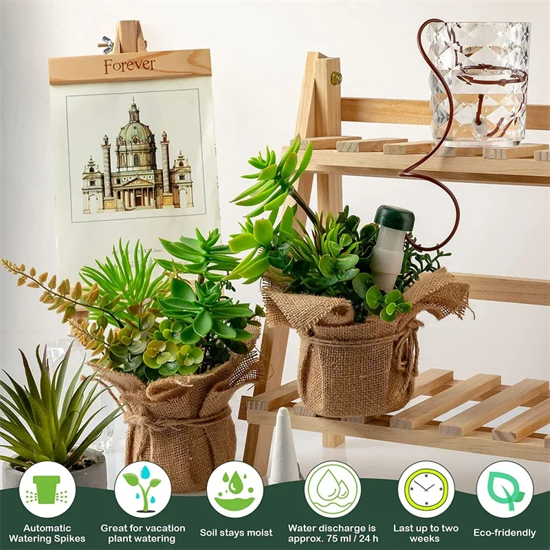 Automatic Self-Watering Plant Irrigation Spike with Slow Release Dripper