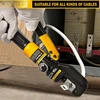 6 Ton Hydraulic Cable Lug Crimper Pliers 12 AWG to 2/0 AWG Hand Operated Hydraulic Crimping Tool Kit Wire Terminal 6
