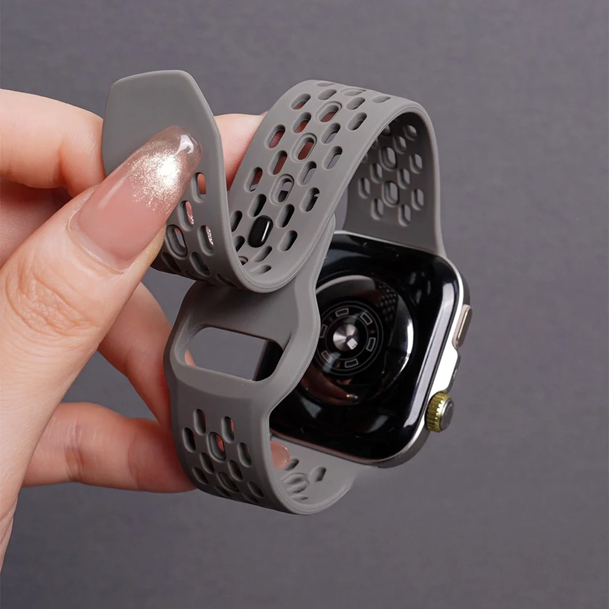 Sport Breathable Silicone Watch Strap Bracelet Belt Accessories