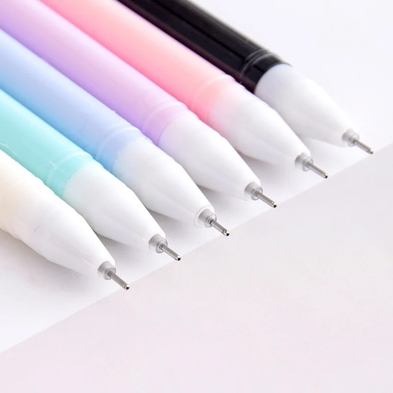 6 Teile/satz Kawaii Katze Gel Stift 0,38mm Kreative Nette Neutral Tinte Stift Kinder Geschenk Schule Büro Schriftlich Lieferungen Schreibwaren