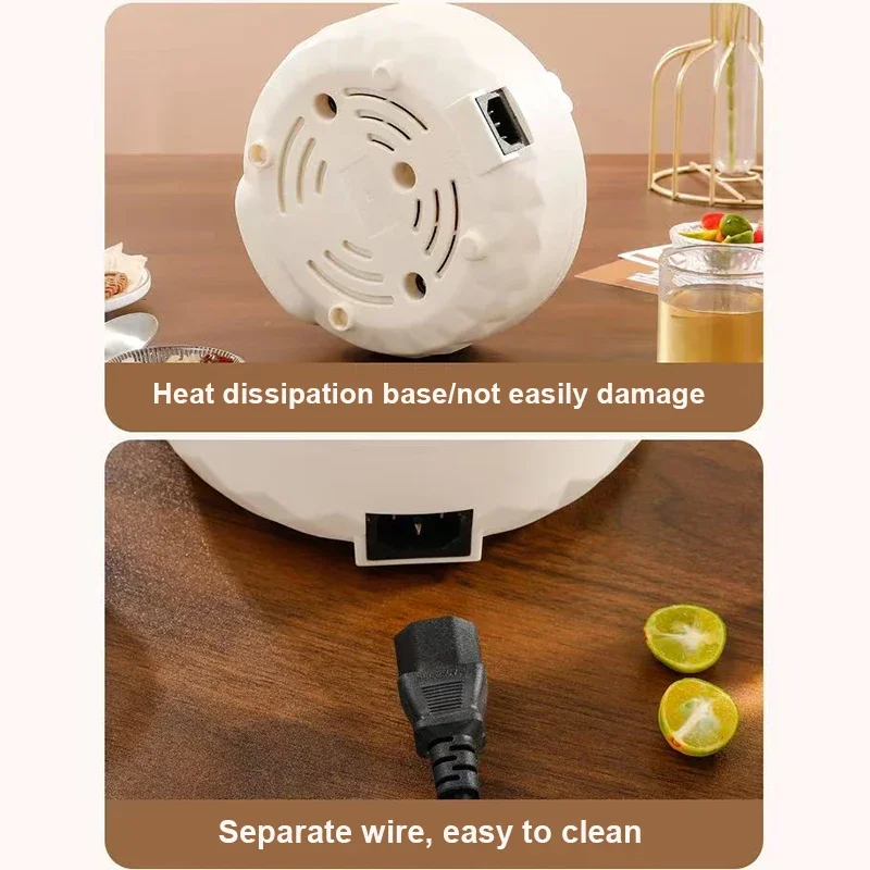 Multifunction Automatic Glass Flower Teapot Electric Kettle Insulated Health Cup Steam Tea Boiler Heating Stove Coffee Mug Plate