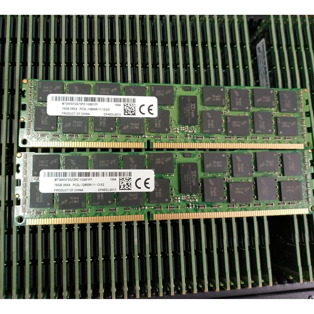 1Pcs 16G 16GB For MT RAM 2RX4 1600 DDR3L PC3L-12800R Server Memory MT36KSF2G72PZ-1G6E1FF 4 1Pcs 16G 16GB For MT RAM 2RX4 1600 DDR3L PC3L-12800R Server Memory MT36KSF2G72PZ-1G6E1FF - Image 2