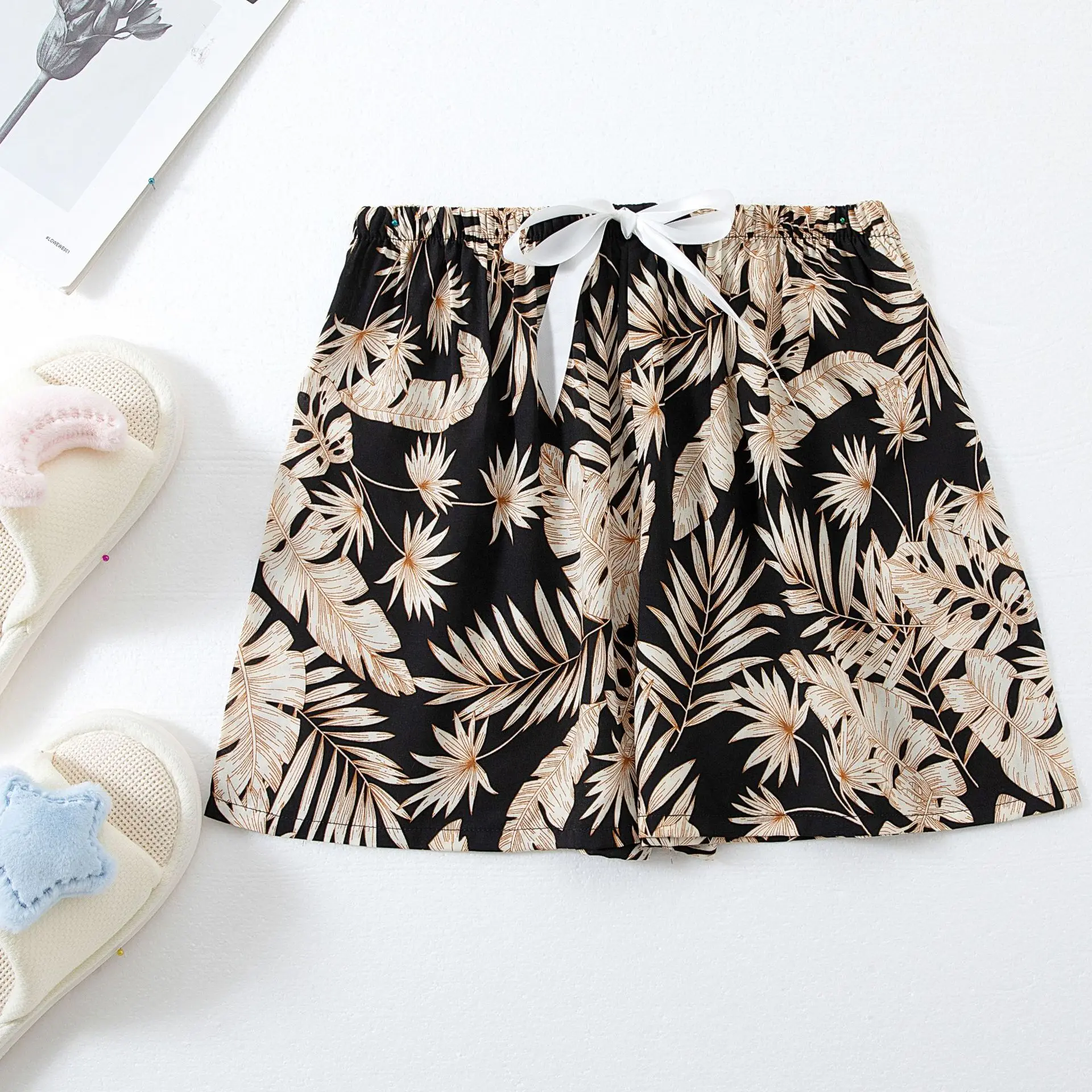 Ubuy Womens Cotton Pajama Shorts New Plus Size Home Pants