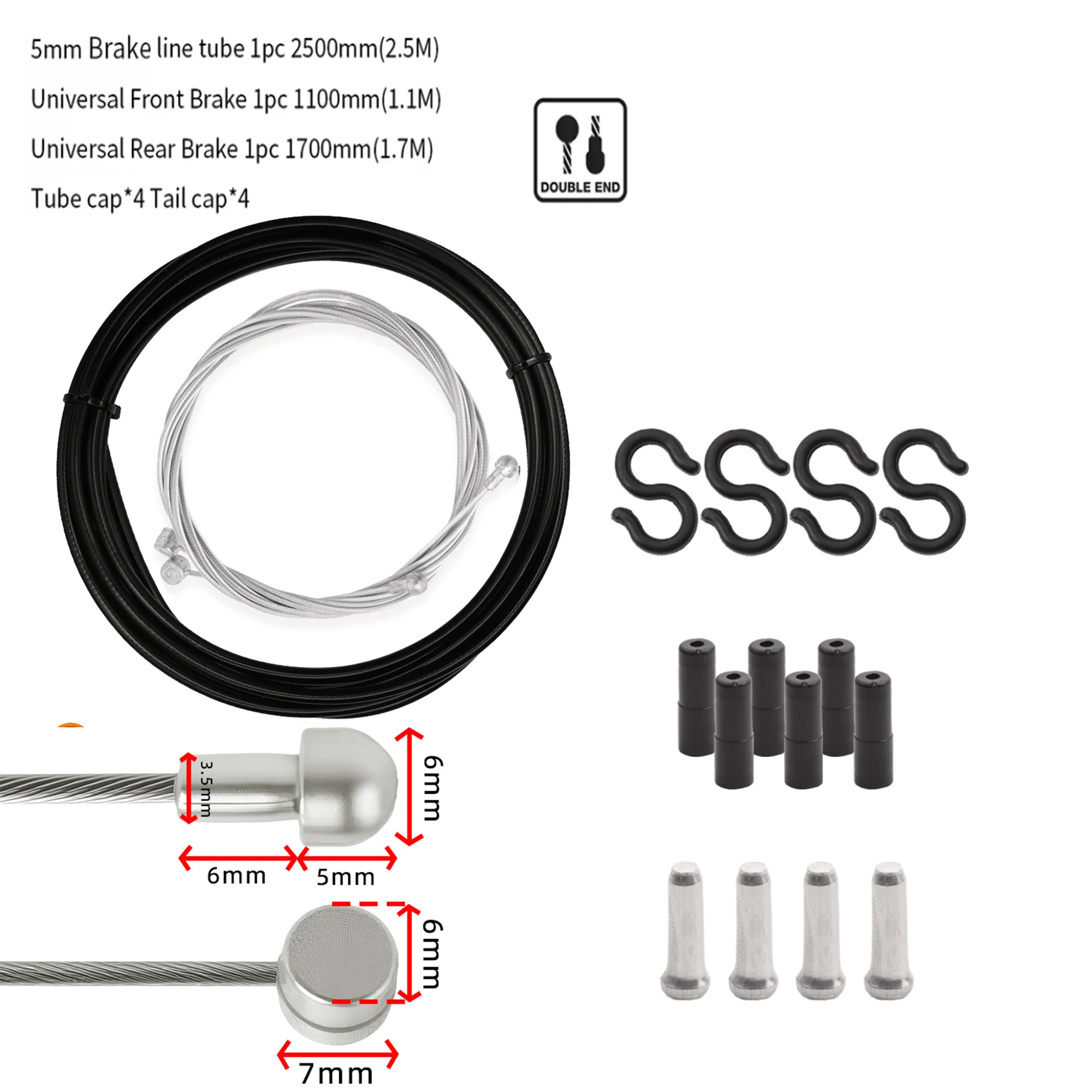 Enhanced Bicycle Brake and Shift Cable Housing Kit for Road and Mountain Bikes