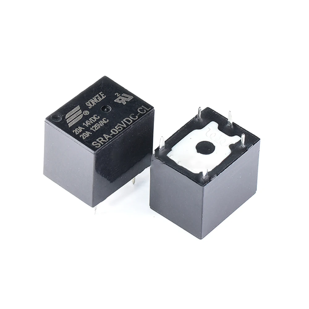 

10PCS/Iot Power Relays SRA- 05VDC 12VDC 24VDC-AL-CL T74 20A 4pin 5pin 5V 12V 24V