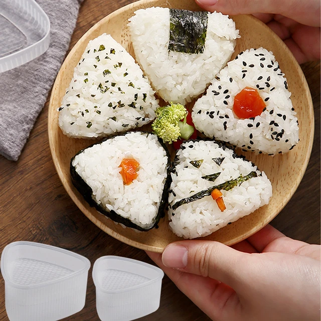 Moules à Sushi Triangle pour Onigiri, 2 pièces, Machine à Bento pour  enfants, déjeuner riz légumes rouleau grand petit moule ensemble  accessoires de cuisine - AliExpress