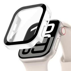 Premium Tempered Glass Cover for Apple Watch - Screen Protector and Accessories (Matte white 08)