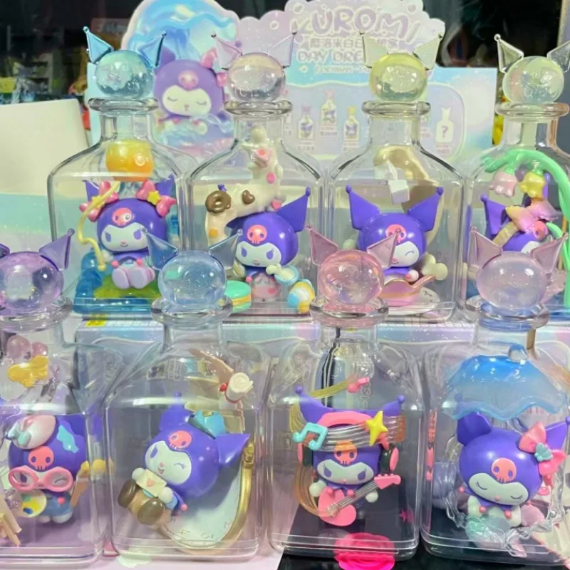 Kawaii Kuromi Daydreamer Blind Box Sanrio Cartoon Wishing Bottle Hand Figure Cutetoy Regalo Di Natale Ornamento Decorativo Del Fumetto