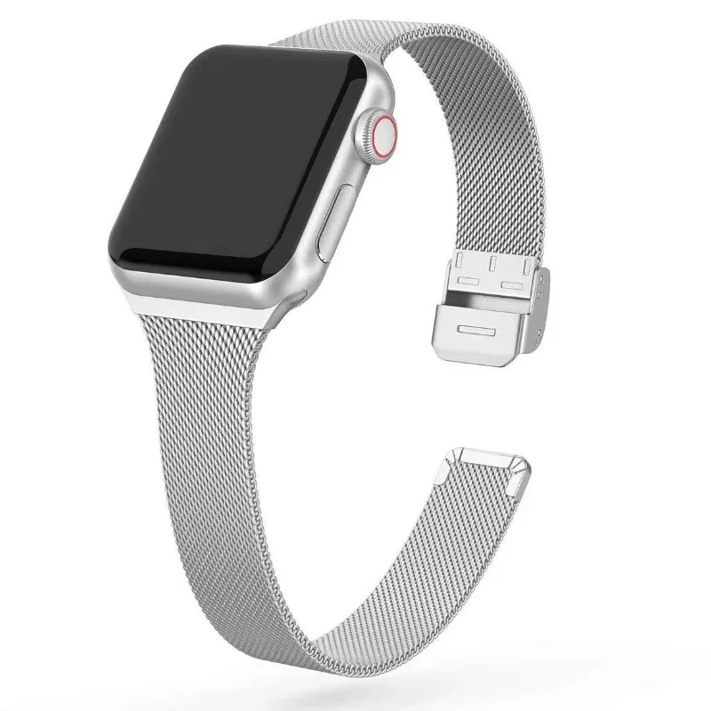 Sleek Milanese Metal Bracelet Watch Strap