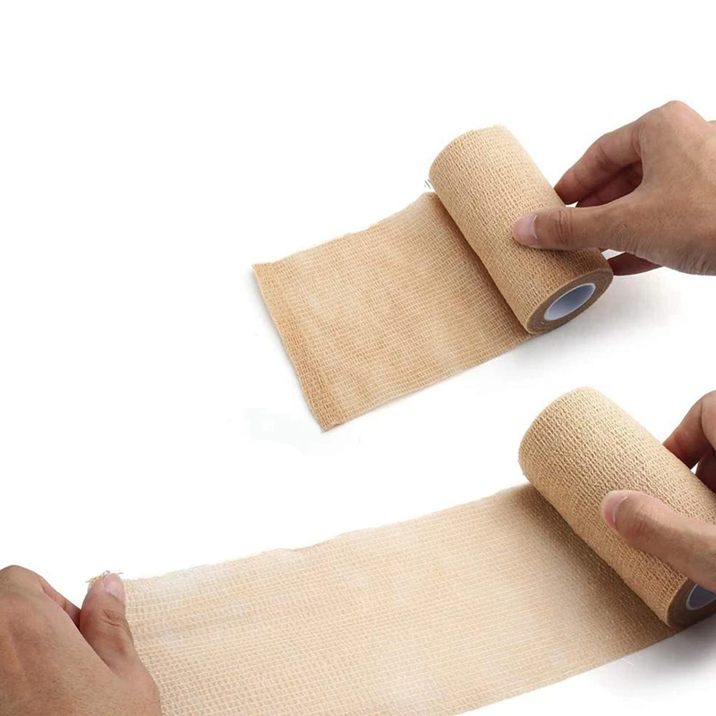12 Packs First Aid Self Adhesive Cohesive Bandage, 10X450cm, Self Adherent Wrap, Non Woven Bandage Wrap