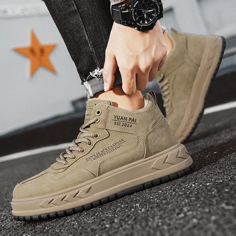 High Top Casual Boots for Men, Anti-smash, Anti-puncture, Lightweight, Wear-resistant, Safety Protective Work Men's Sneakers 5