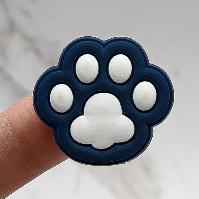 Cat Dog Paw PVC Shoe Buckle Accessories Funny DIY Colorful Animal Paws Shoes Decoration Jibz For Crocs Charms Kids Party Gift D