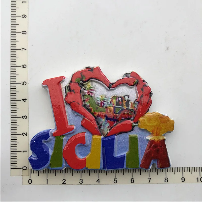 

New Creative Architecture Personalized Fridge Magnet Decoration Message Stickers Crafts Tourism Souvenir