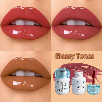 Herorange Dual Finish Lip Set Matte Gloss Same Color Waterproof Comfortable Daily Makeup