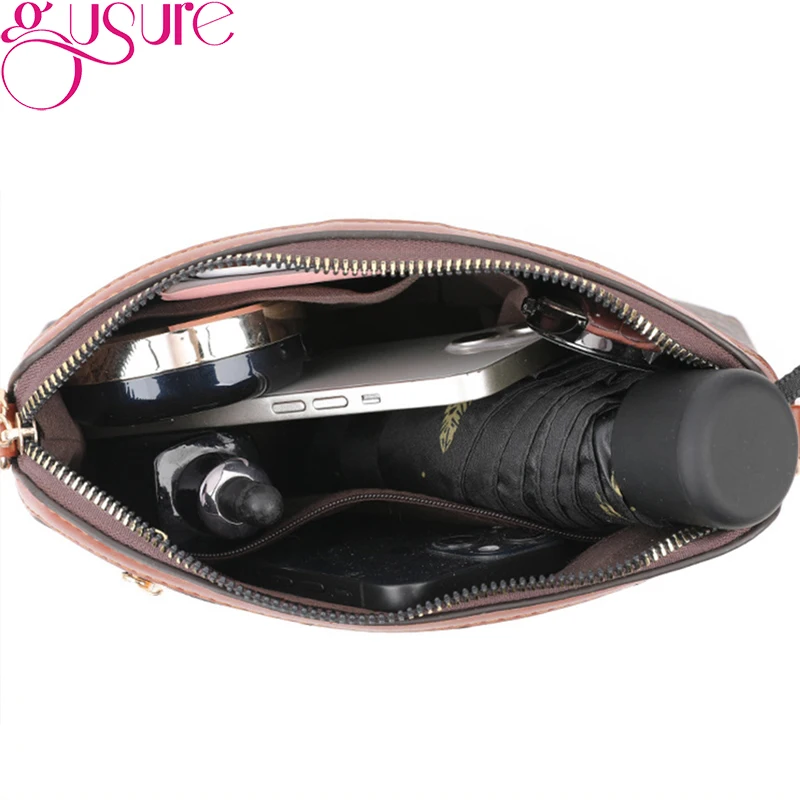 Gusure Fashion Luxury Design Small Shoulder Crossbody Bags Women Trendy Ladies Casual Shell Bag Messenger Mobile Phone Bag