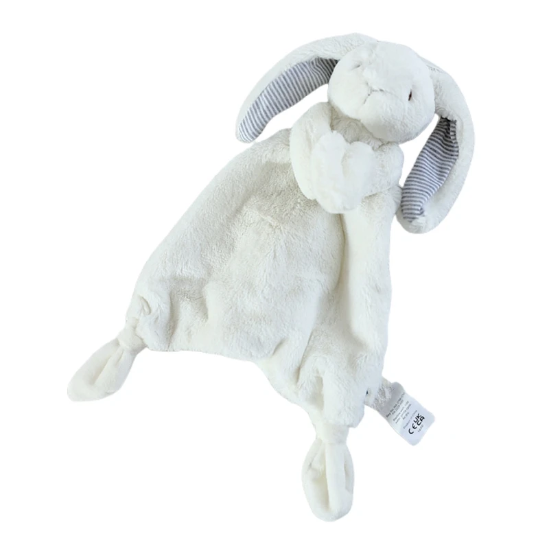 Baby Crib Toy 11" Lovely Plush Rabbit for Doll Soft Sleeping Toy Baby Gift Nursery Room Decor