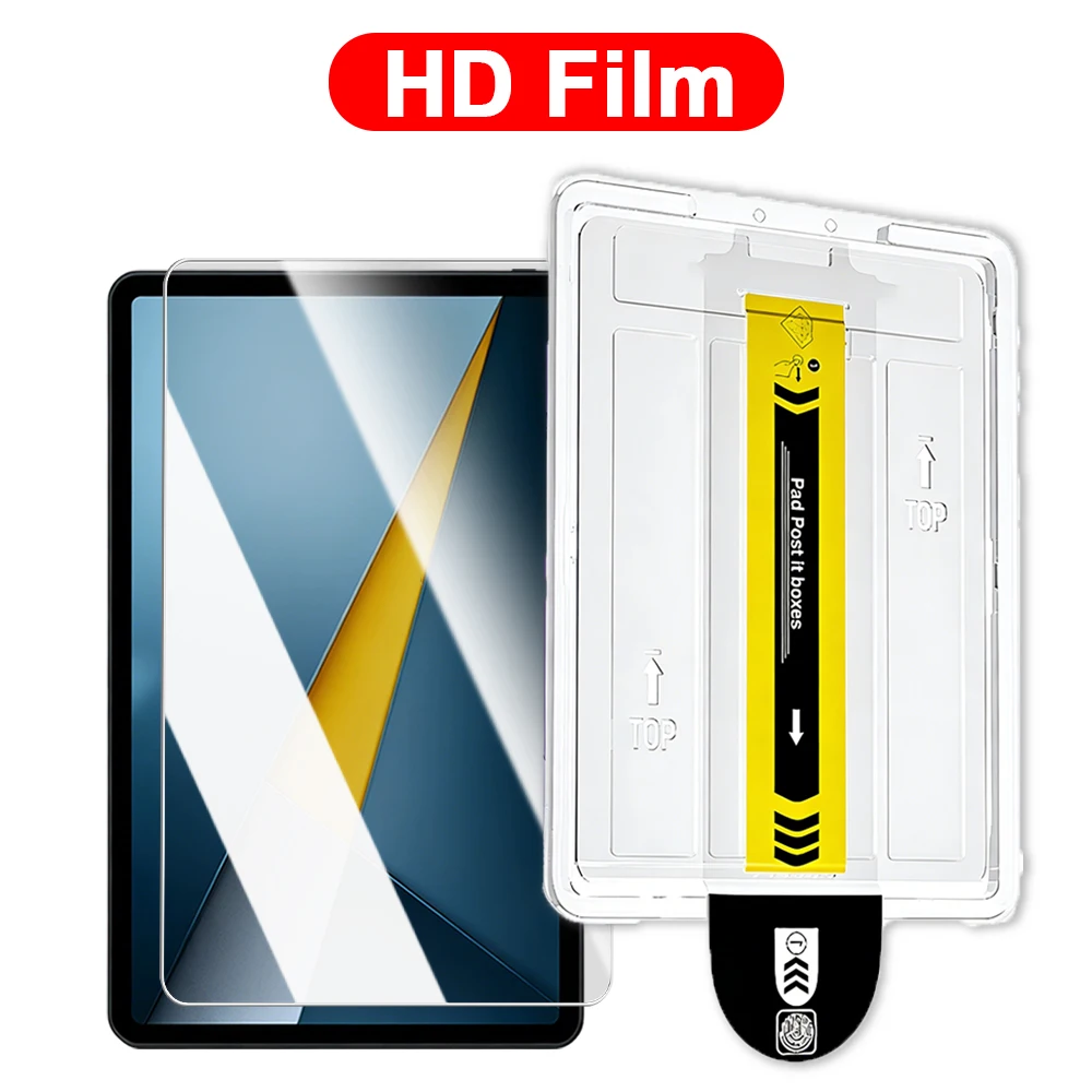 3-Pack Easy-Install HD Clear Tempered Glass Screen Protector - Anti-Scratch Protective Films