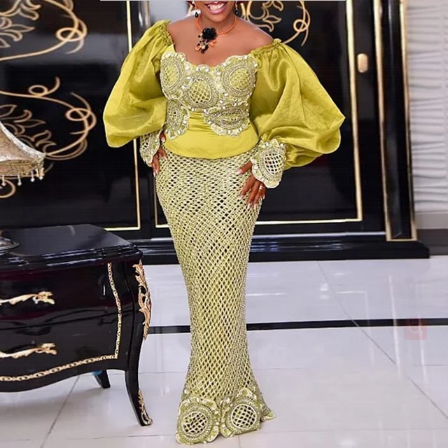 Elohor 2 Piece African Long Dress
