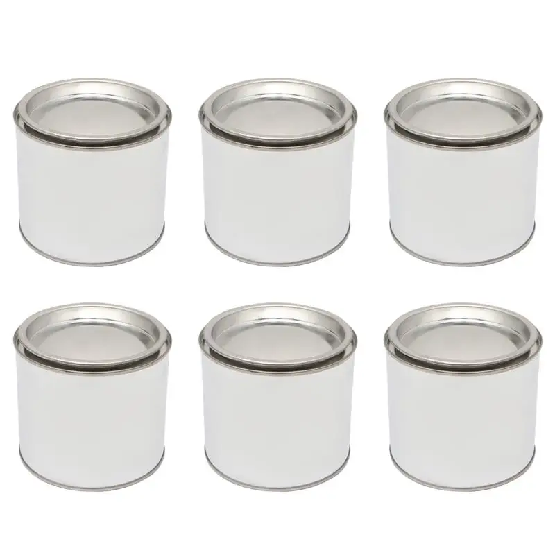 12Pcs Transparent Empty Paint Cans,Cylinder Paint Bucket