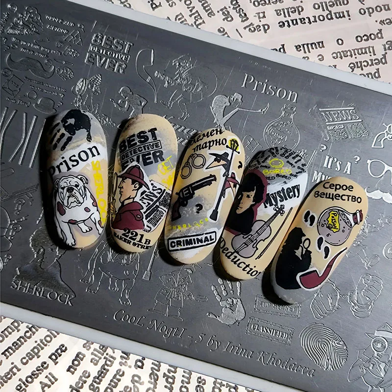 XMQ NAIL ART STAMPING PLATES COOL DESIGNS TEMPLATE BIRDS LEAVES IAGEPLATES 4